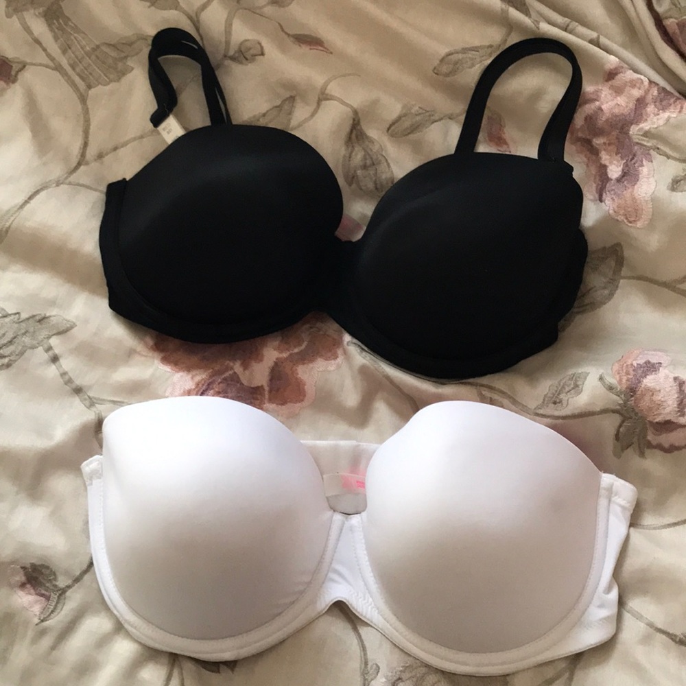 White and Black Bras